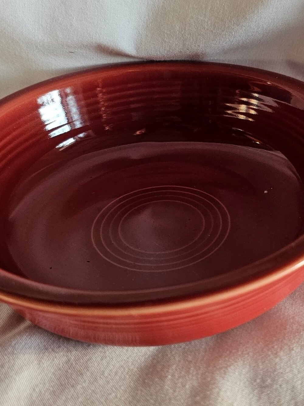Fiesta Ware 7" Cereal Bowl Homer Laughlin - Cinabar